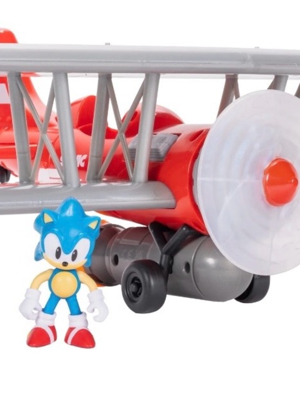 Sonic the Hedgehog Tornado Biplane Toy - Silver and Red - Picture 3 of 5
